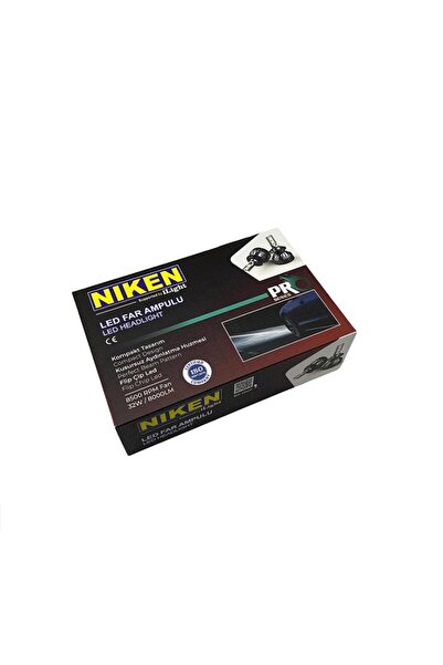 NIKKEN Nıken 12v H7 Csp Led Xenon Far Ampul Seti 6500k 8000 Lümen