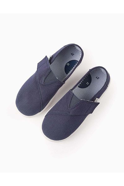 Ziddy Canvas Espadrilles for Boys, Dark Blue