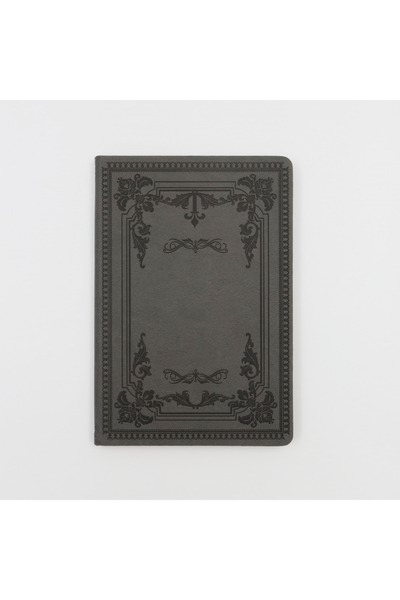 enyareshome Gri Renk Vegan Deri Kapaklı Nostaljik Not Hatıra Defteri 80 Yapra...