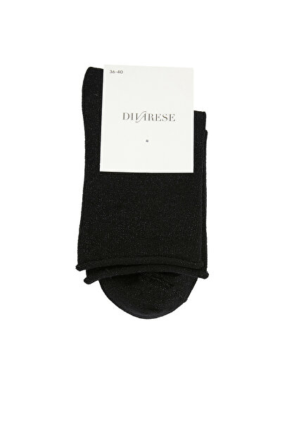 Dıvarese Siyah Kadın Çorap