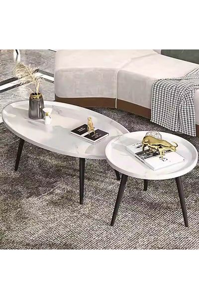 sharpdo Home Living Room Small Apartment Sofa Side Table Combination Coffee Table