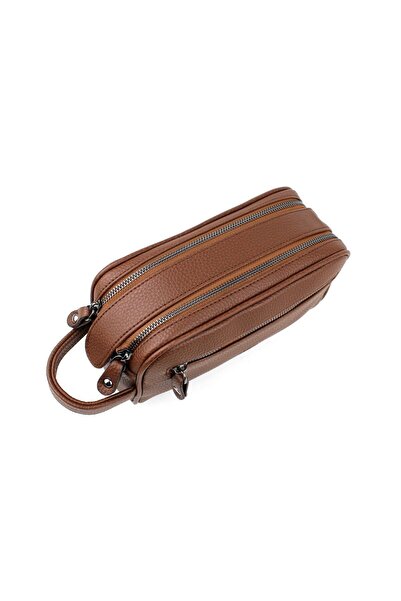 deri,se club Унисекс чанта за ежедневна козметика и пътуване в кафяв цвят