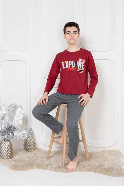 Pyjama Familya Тънка пижама с дълъг ръкав за момче