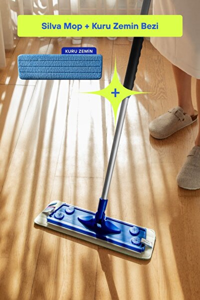 Silva Ultrafiber Mop Tekli Set – Toz & Tüyleri Hapsetmek İçin Kuru Mop Bezi