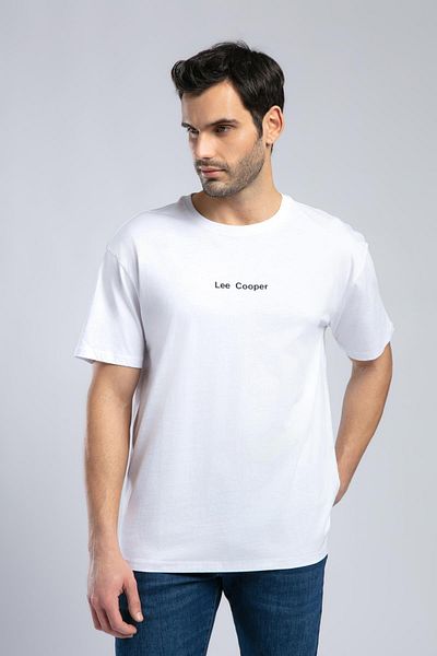 Lee Cooper Aylex Men's O Neck T-Shirt - White