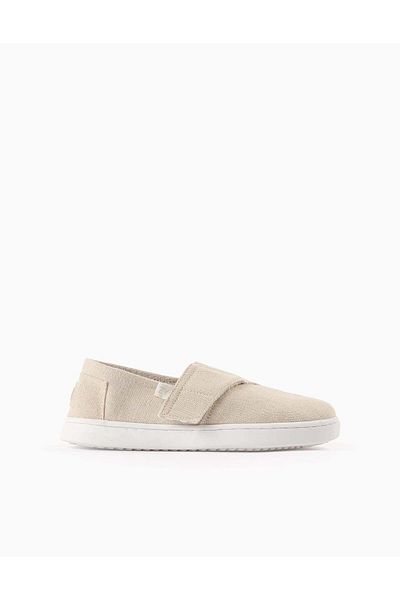 Ziddy Canvas Espadrilles for Boys, Beige