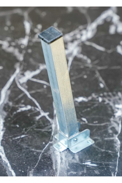 Zevahir Mobilya Dekorasyon Siyah Mermer Desenli Metal Katlanır Ayaklı Kamp Bahçe Ev Ve Çocuk Oyun Yer Sofrası