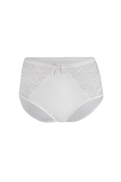 YILDIZ Ψηλόμεσο εσώρουχο 6 τεμαχίων Star Lycra Lace Ecru 3832