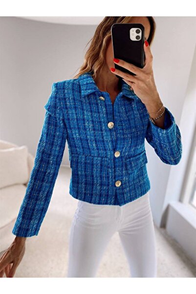 Maldia Shop Жіночий піджак на ґудзиках Dore на ґудзиках з тувіту