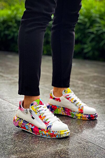 KUBACK Legend is back KB-02 حذاء الرجال اليومي الأبيض الأحمر من كوبراك برباط