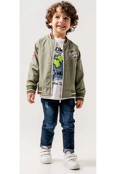 e-çocuk Boy's Printed 3 Piece Suit 60255