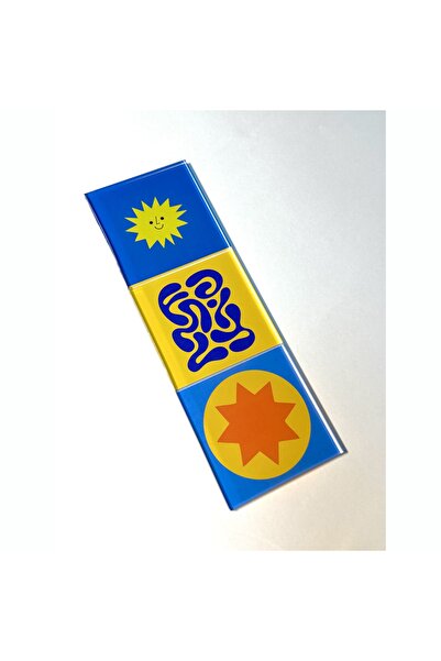 Şeffaf Pleksi Kare Tasarım Baskılı Bardak Altlığı Bleu