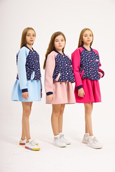 Hilal Akıncı Kids Set de 2 fuste pentru fete, căptușite cu țesătură pentru scuba