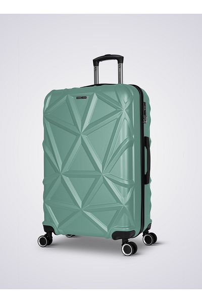 PARAJOHN Matrix 20-Inch Small ABS Hard Case Cabin Luggage Trolley Bag with 8 Spinner Wheels and Lock