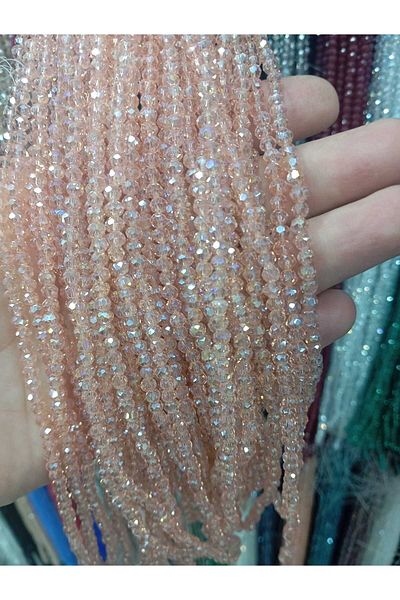Ralp Moda سلسلة مجوهرات من الخرز الزجاجي والكريستال الملون مقاس 8 مم (3 قطع)