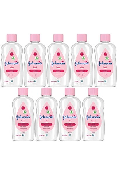Johnson's Johnsons Baby Baby Oil 200ml Moisturizer (Pink) (Set of 9)