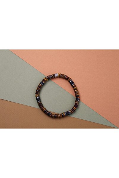 B Design jewelry Tiger Eye & Onix Black Hematite Stone Bracelet