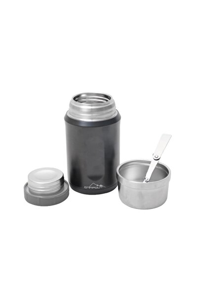 Orcamp Campout Çift Katmanlı Termos Yemek Termosu 600Ml Siyah NG 172-SY