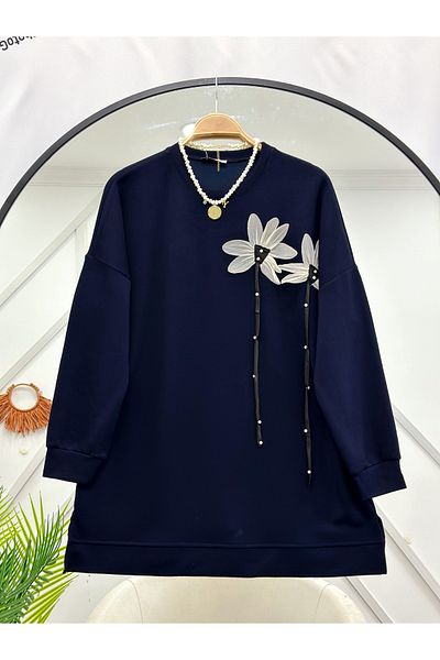 YEDİLALE Flower Detailled Tunic
