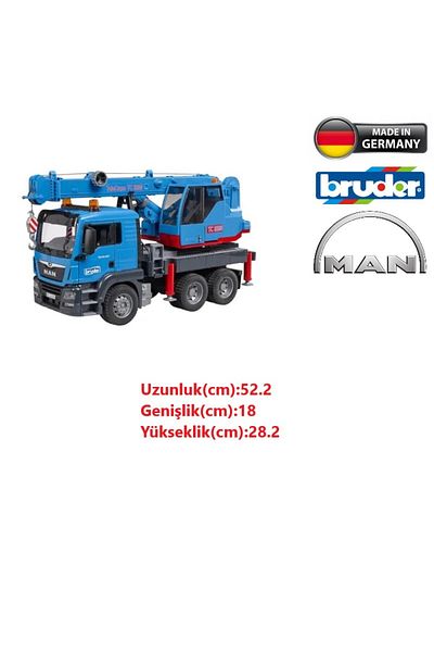 Bruder لعبة رجل TGS شاحنة رافعة