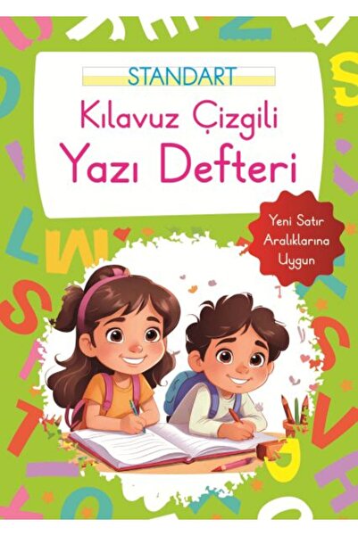 Parıltı Yayınları دفتر كتابة بخطوط توجيهية مقاس كبير باللون الأخضر