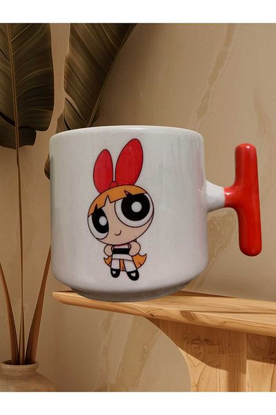 GameFruy Blossom Ceramic Cup - Orange t - Powerpuff Double Sided Printed Mug