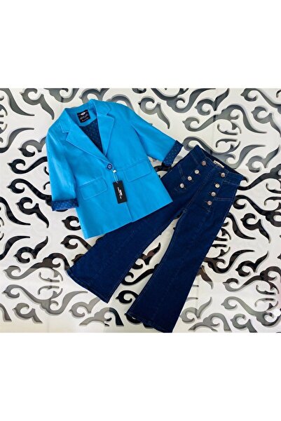 Hilal Akıncı Kids Дівчачий кольоровий блейзер