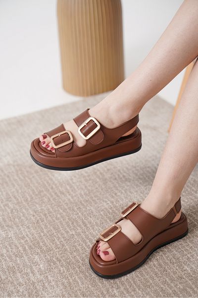 Daxtors D0893 Daily Orthopedic Double Buckle Comfortable Sandals with Back Elastic