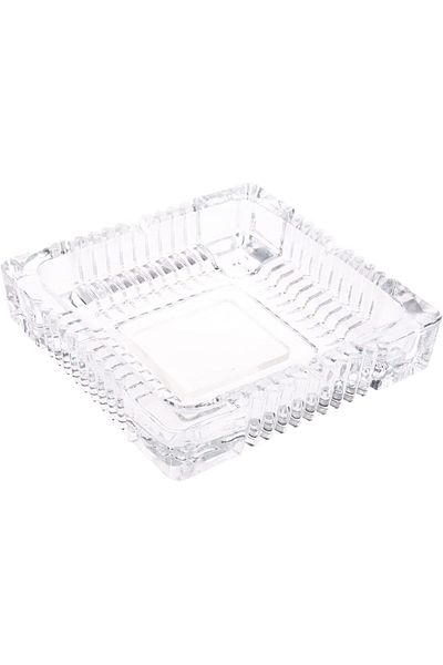 AKDC Glass Ashtray L(21CM) XW(21CM) XH(5CM) White