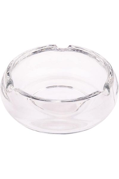 AKDC Glass Ashtray L(9CM) XW(9CM) XH(4CM) White