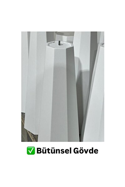 kuppdesign Lilyum Lake Mantar Sehpa Krem Ikili Set (47-57 CM)