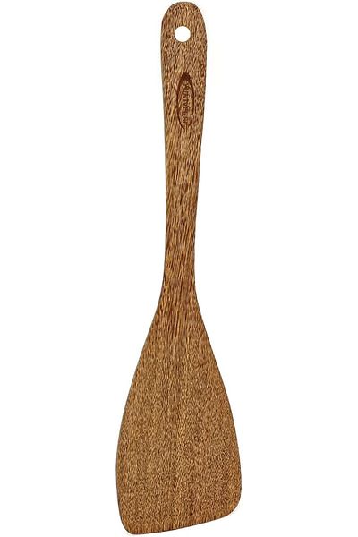 Winds Trading Angled Turner Spatula –Food-Grade Wooden Cooking Utensil for Stirring & Turning