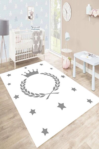 Motto Rug Store Dijital Baskı Kaymaz Taban Dekoratif Makinede Yıkanabilir Lek...