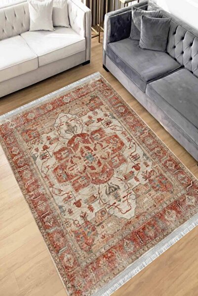 Motto Rug Store Dijital Baskı Yıkanabilir Kaymaz Taban Dekoratif Salon Halısı...