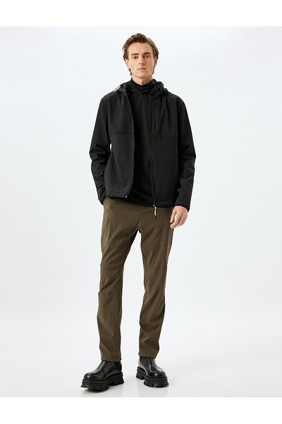 Koton Αθλητικά φούτερ Oversize με λεπτομέρεια ραφής και τσέπη με φερμουάρ με κουμπιά
