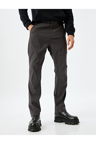 Koton Dikiş Detaylı Düğmeli Fermuarlı Cepli Oversize Spor Eşofman Altı