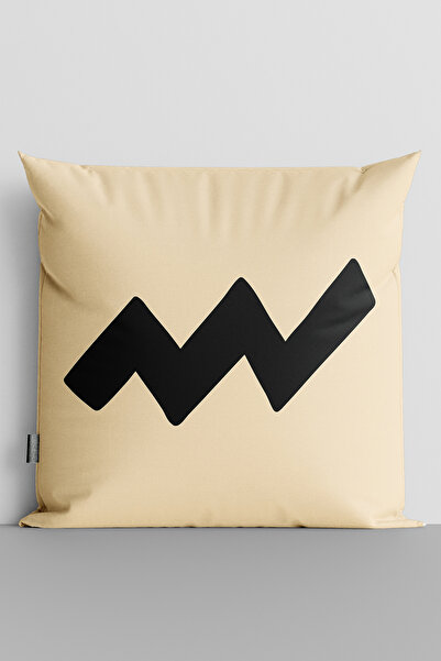 MUCİZE TEKSTİL Popart Line Double Sided Digital Printed Pillow Cushion Cover-239