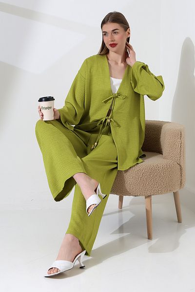 ensade Woven Double Set - Lace-Up