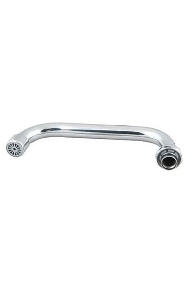MR RZN STORE Chrome Plated Rotating Swan Battery Pipe