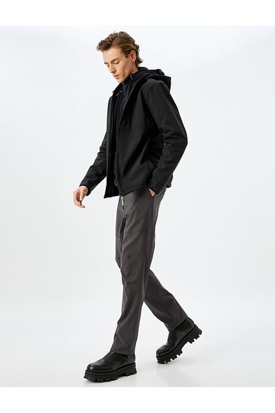 Koton Αθλητικά φούτερ Oversize με λεπτομέρεια ραφής και τσέπη με φερμουάρ με κουμπιά