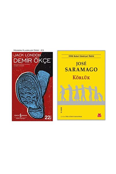 TÜRKİYE İŞ BANKASI KÜLTÜR YAYINLARI Demir Ökçe - Jack London - Körlük - Jose Saramago