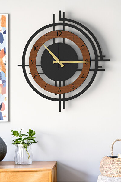 LUPOKRAFT Şık ve Modern Duvar Saati - 48cm Büyük Boy, 3 Farklı Renk Seçeneği ...