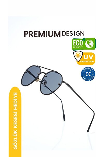 WATCHOFROYAL Chloe Black Unisex Güneş Gözlüğü