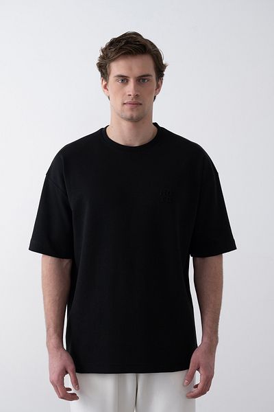 İLKCET MODA Ανδρικό μπλουζάκι No Emboss Oversize