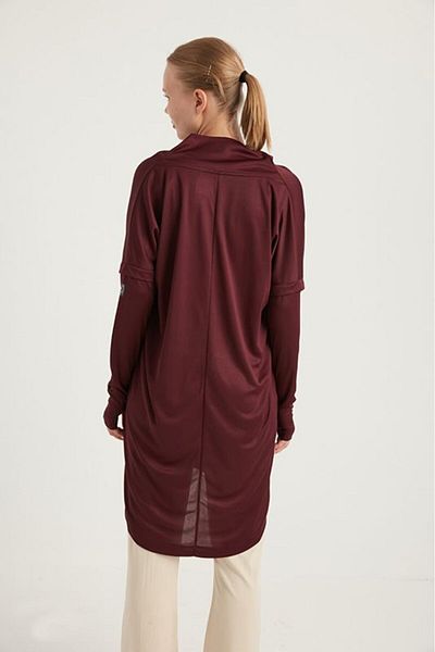 FD SPORTS Cool-Tech Kangaroo Pocket Quick Dry Tracksuit Top - Claret Red