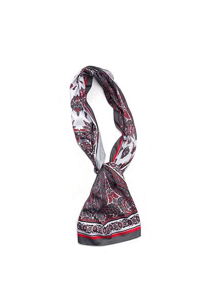 nazipek Digital Printing Soft Bandana 135X40 cm Scarf Satin Fabric Rayon Shawl