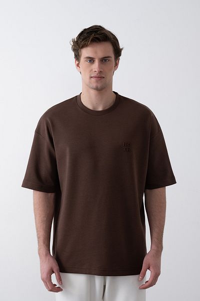 İLKCET MODA Ανδρικό μπλουζάκι No Emboss Oversize
