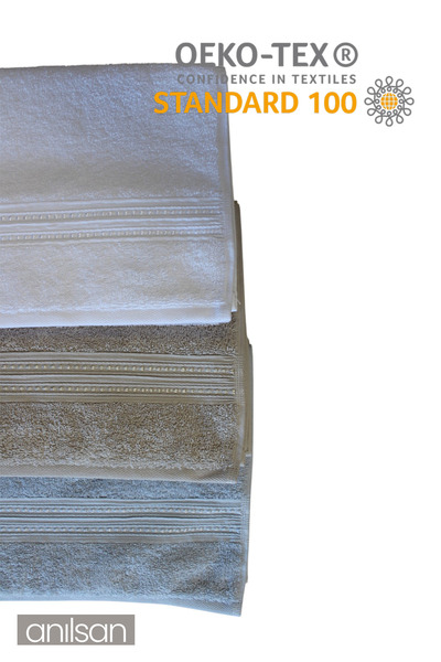 Anılsan 4-пакетний сірий рушник для рук - 50x90 см, 225 г, 100% бавовна, рушник для спа та готелю, для щоденного використання