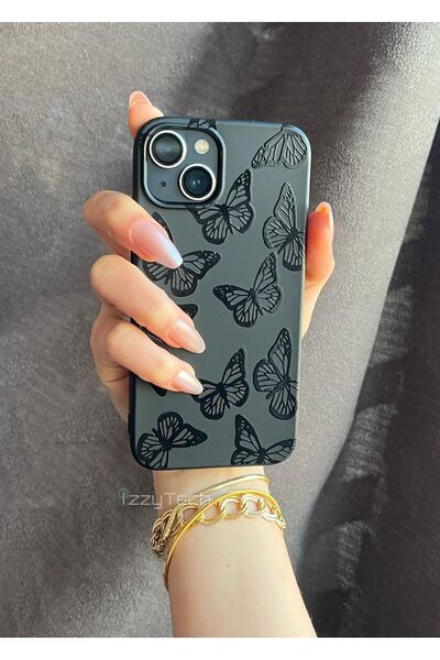 izzytech حافظة هاتف منقوشة بنقشة إطلاق متميزة مع سيليكون مطبوع بالمخمل من الد...