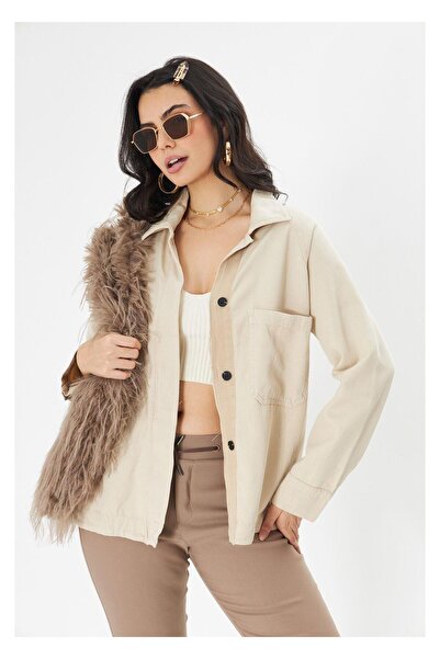 TIFFANY&TOMATO Çift Cepli Gabardin Gömlek